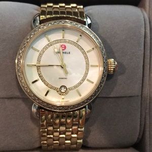 MICHELE Serein 16 gold and diamond watch